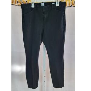 Gap Signature Skinny Black Ankle Khaki Pants Size 12